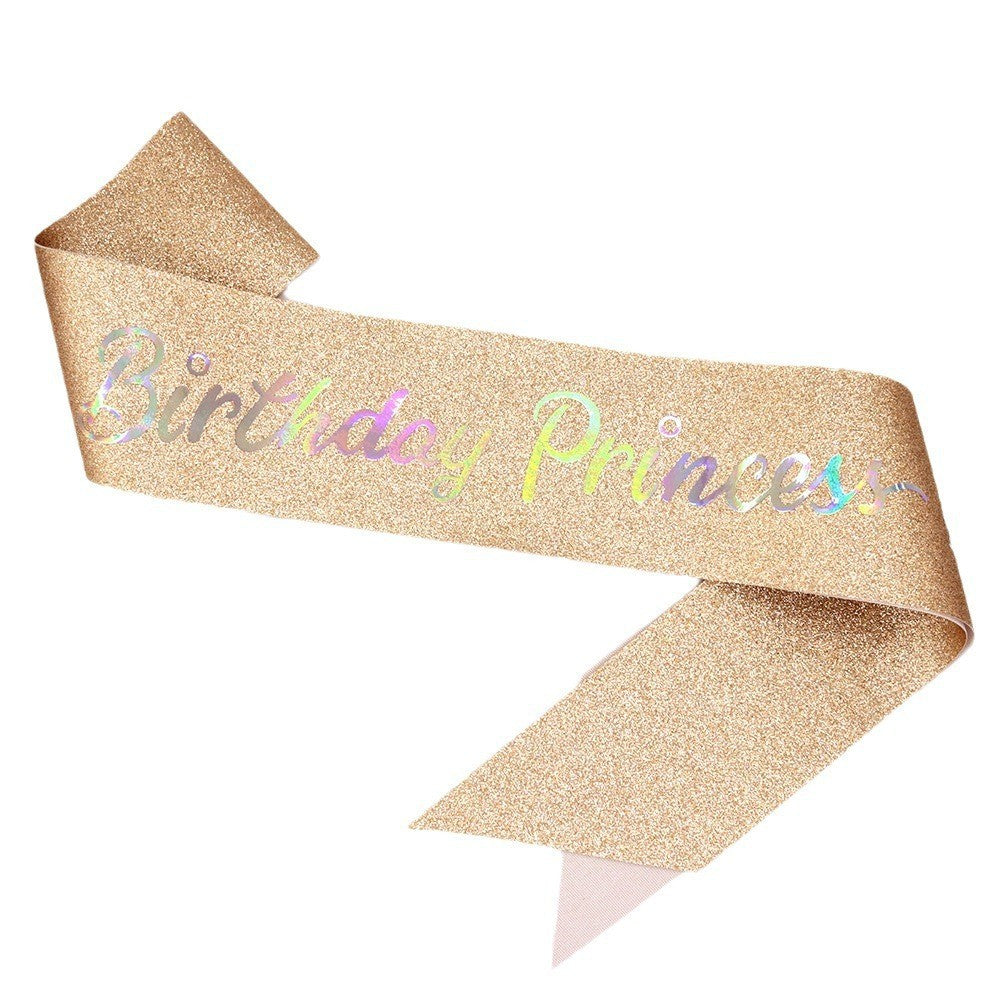 Women's Glittering Birthday Sash Kalsten