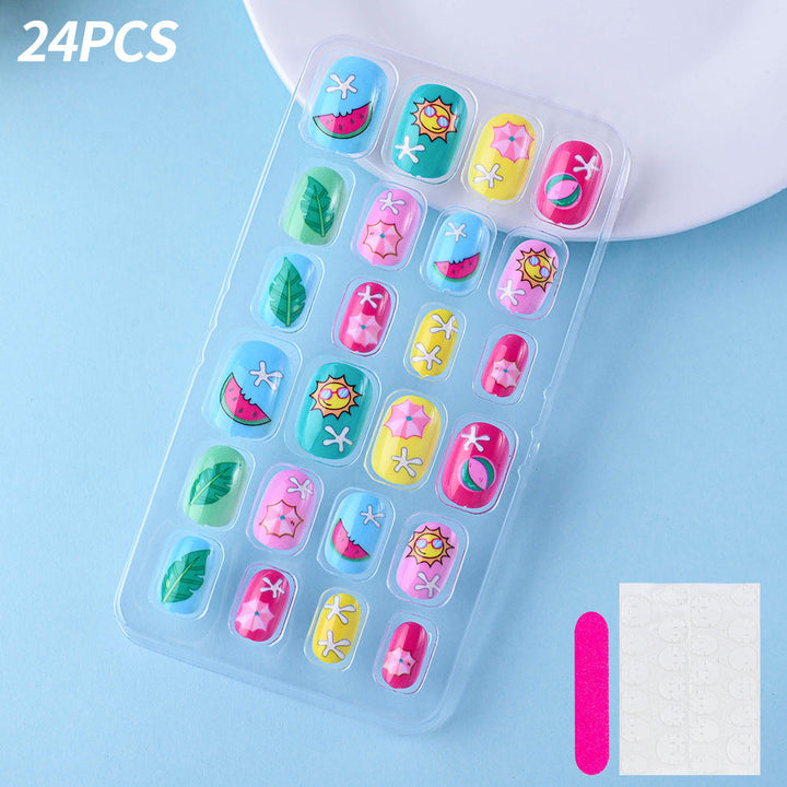 Themed Summer Beach Nail Art Press-On Nails Kalsten