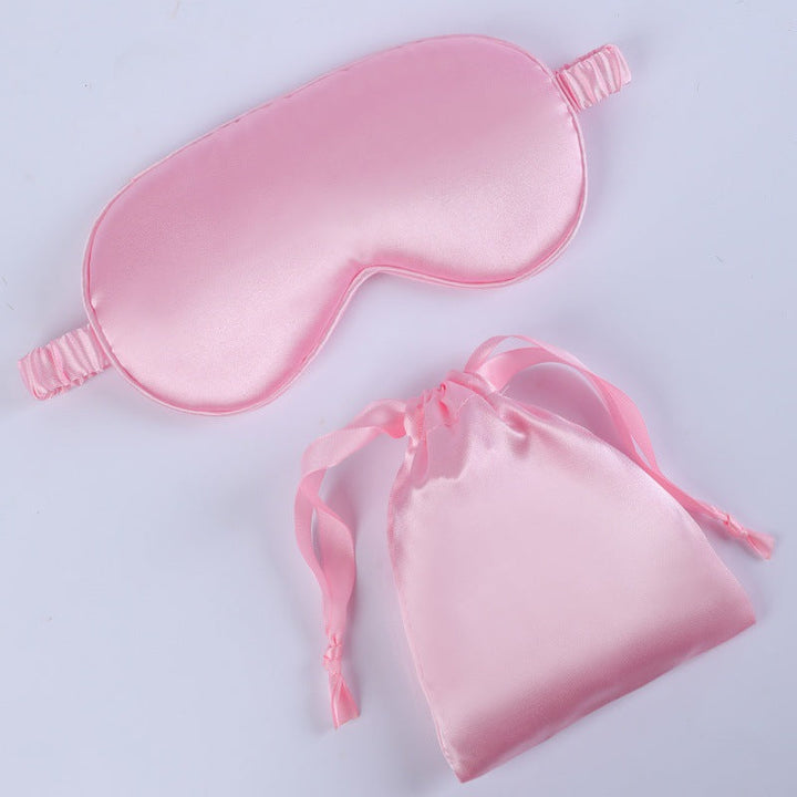 Women's nano silk sleep mask with padded eye area, adjustable elastic band, and storage pouch Kalsten