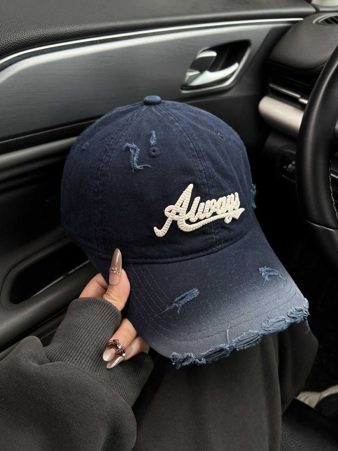 Women's Distressed Graphic Baseball Cap Kalsten