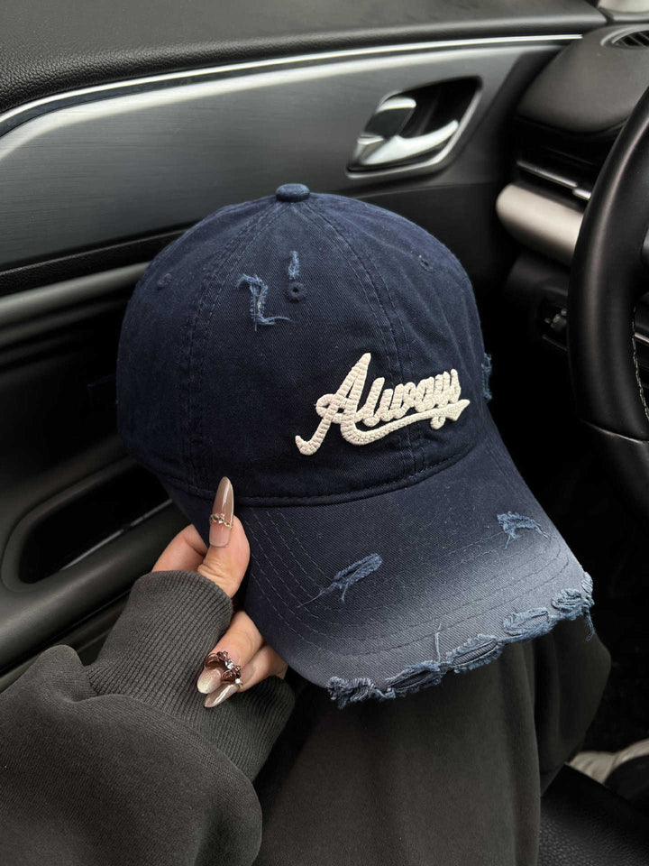 Women's Distressed Graphic Baseball Cap Kalsten