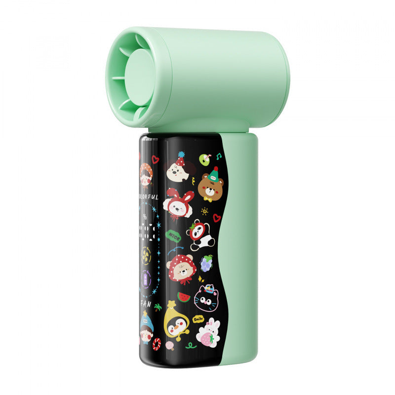 Women's Portable Mini Cooling Fan with Playful Design Kalsten