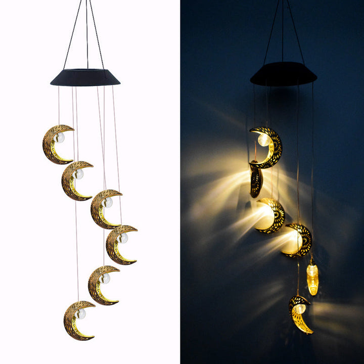 Decorative Hanging Star Wind Chime With Brass Stars And Tubular Aluminum Chimes Kalsten