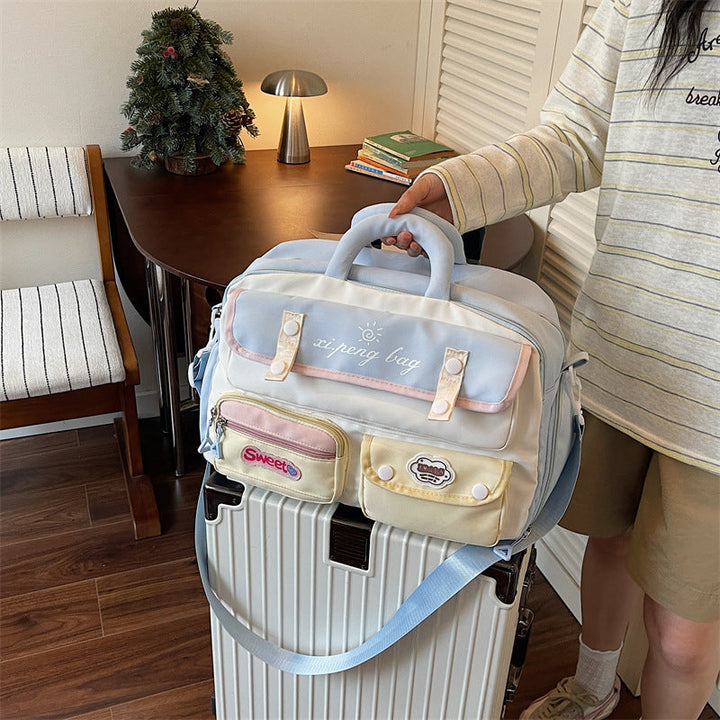 Sporty Shoulder Bag With Multifunctional Compartments Kalsten