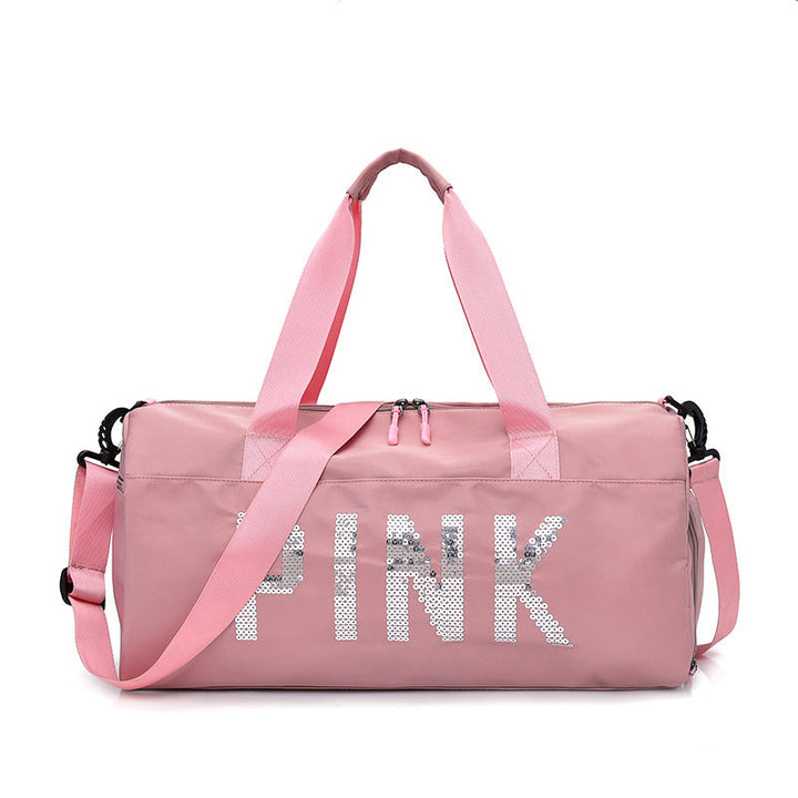 Multifunctional Sports Bag with Shiny Sequin Design Kalsten