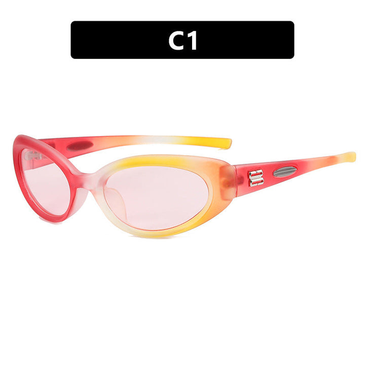 Women's fashionable sunglasses with an exceptional shape and contrasting color accents Kalsten