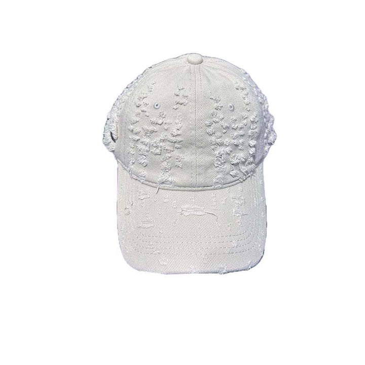 Women's Distressed Denim-Style Baseball Cap Kalsten