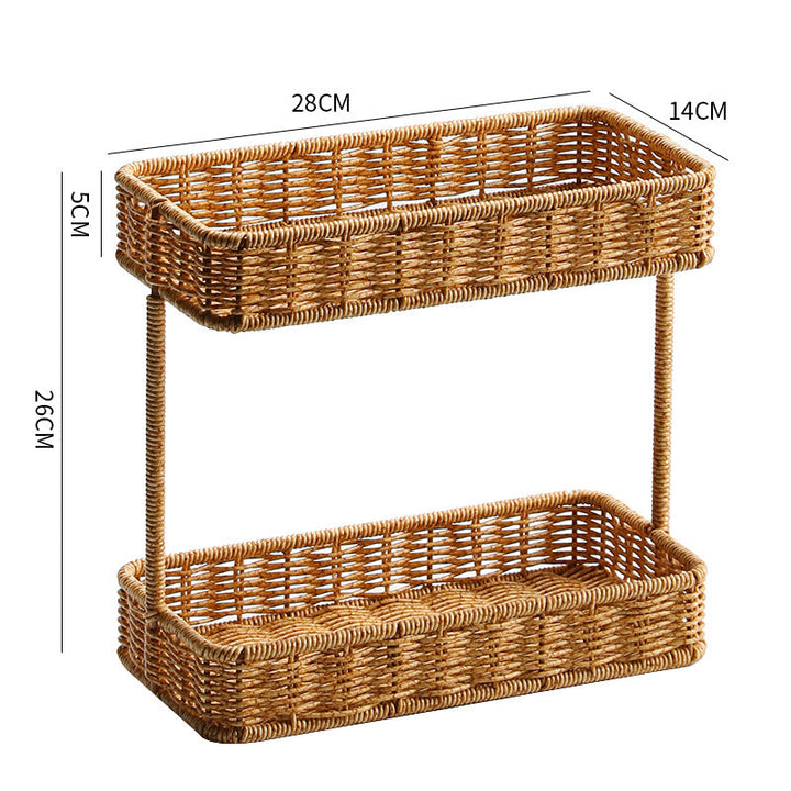 Unisex two-level storage basket Kalsten