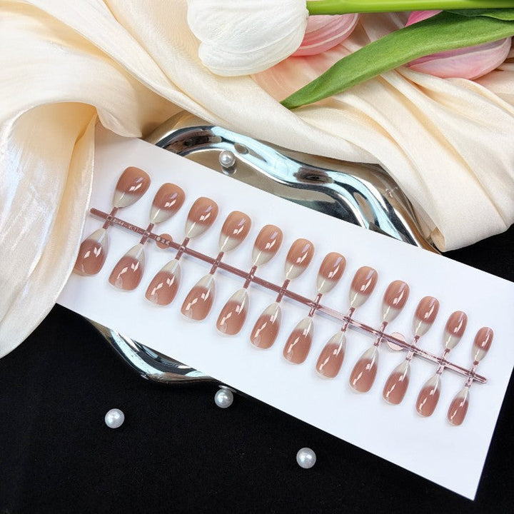 Natural Glossy Press-On Nail Set Kalsten
