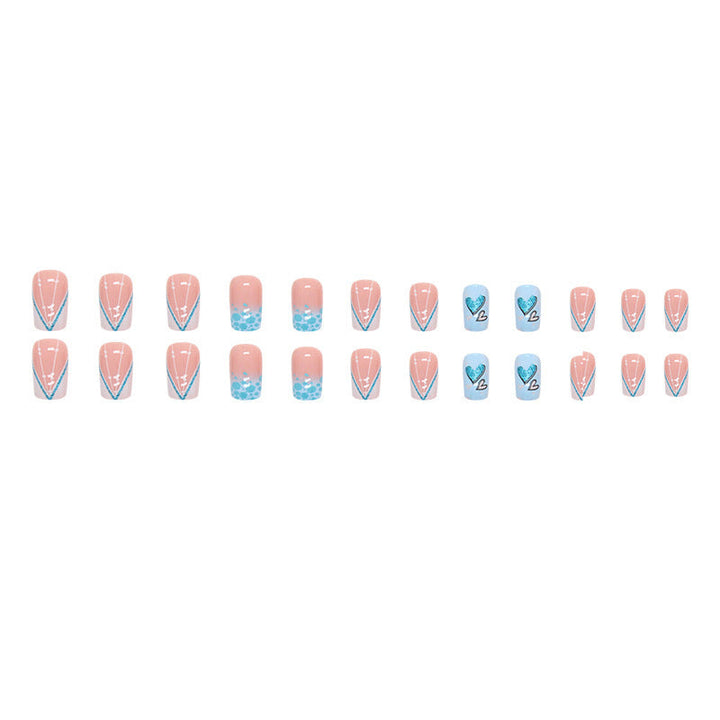 Heart-Inspired Press-On Nail Art Set Kalsten