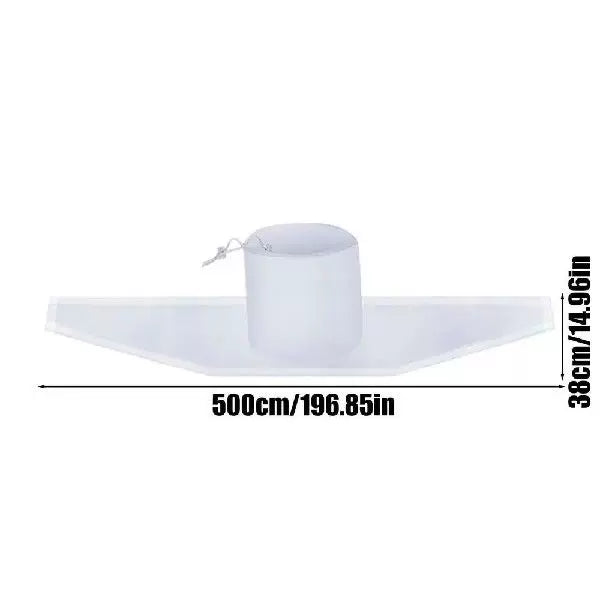 Unisex One Size Downpipe Rain Deflector Splash Guard with Adjustable Central Sleeve and Flexible PVC Drainage Track Kalsten