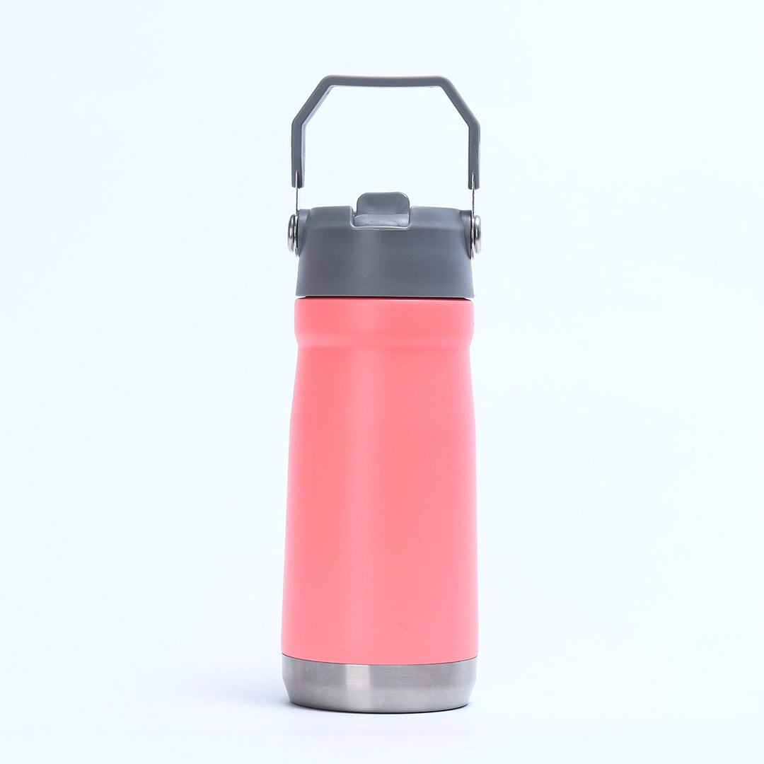Women's Practical Insulated Drinking Bottle with Foldable Carry Handle Kalsten