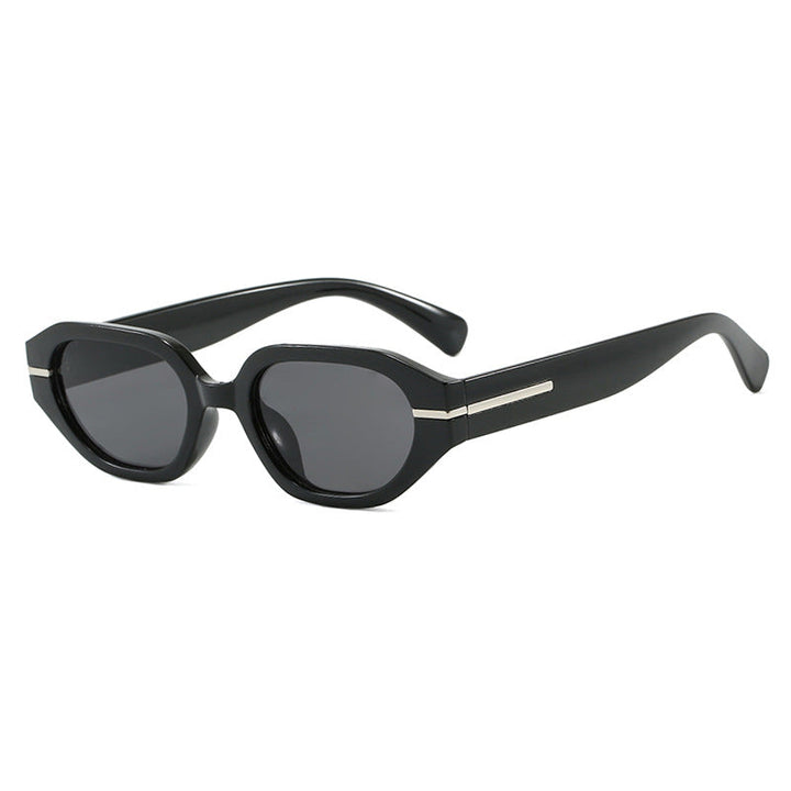 Women's stylish geometric sunglasses with mirrored lenses and unique frame Kalsten