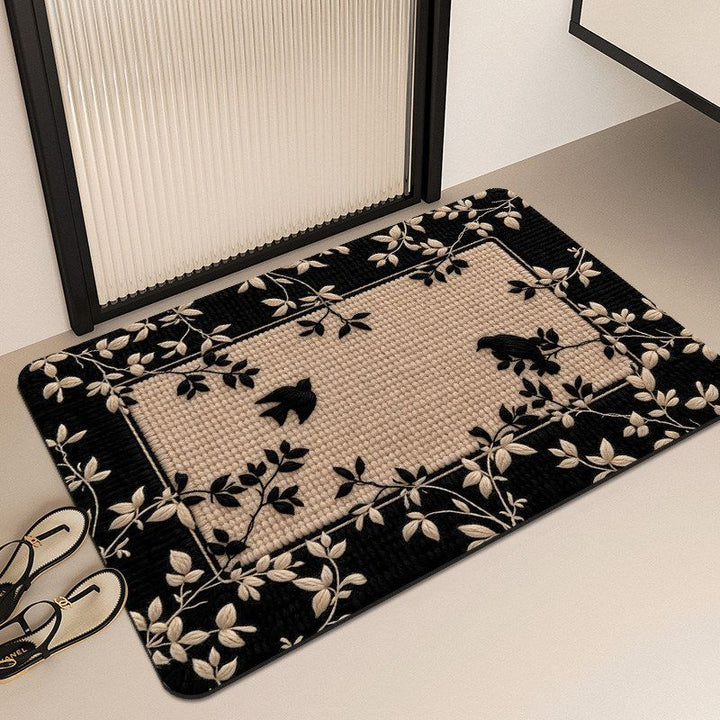 Decorative Butterfly-Themed Bath Mat Kalsten