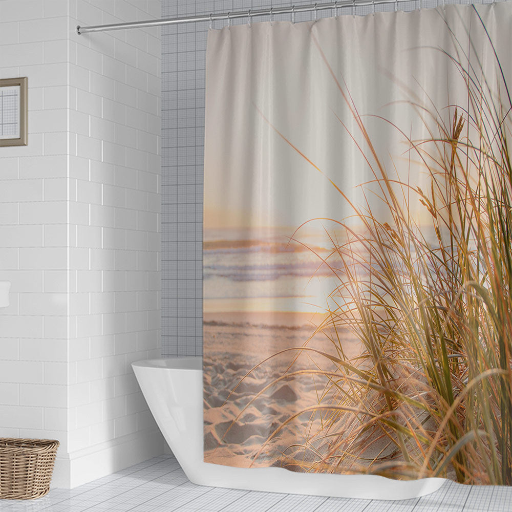 Floral Hydrangea Pattern Shower Curtain Kalsten