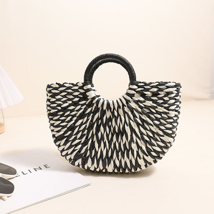 Braided basket bag with unique design Kalsten