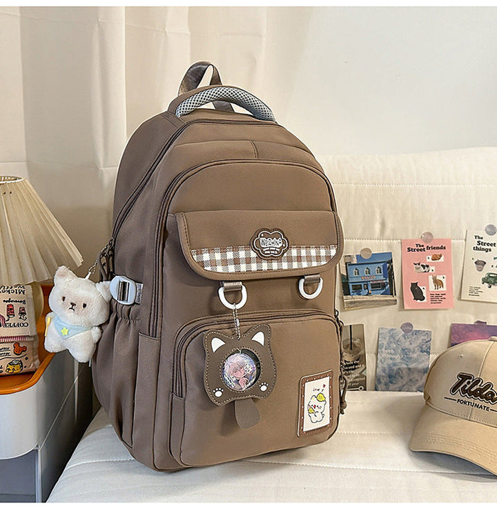 Cute Character Design Utility School Backpack
