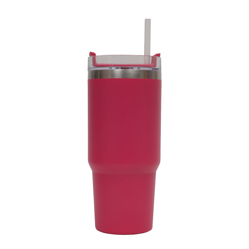 Women's Thermo Drinking Cup with Ergonomic Handle and Practical Straw Kalsten