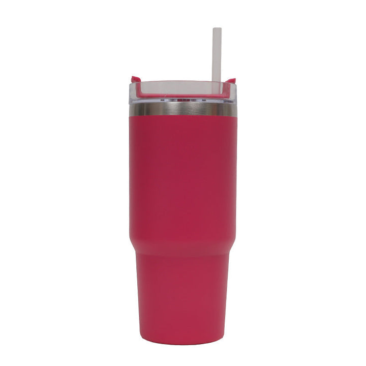 Women's Thermo Drinking Cup with Ergonomic Handle and Practical Straw Kalsten