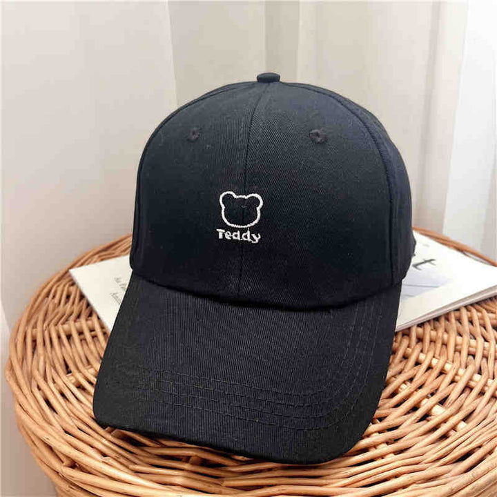 Women's Playful Teddy Bear Embroidered Baseball Cap Kalsten