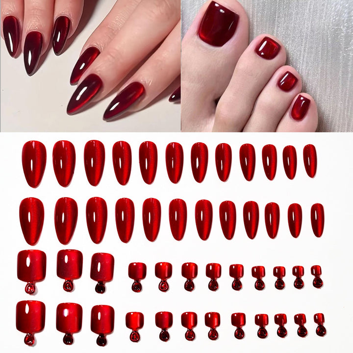 Premium Glossy Press-On Nail Tips Set Kalsten