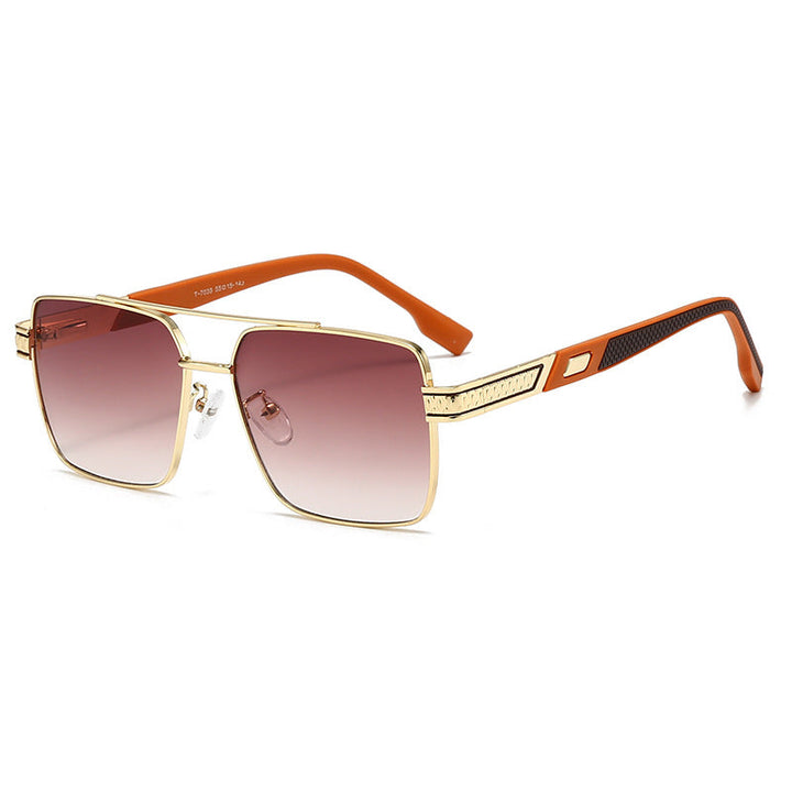 Women's fashionable square sunglasses with stylish rubber temples Kalsten