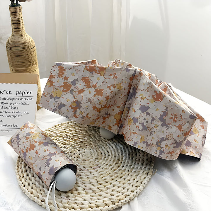 Ladies Folding Umbrella with Elegant Floral Pattern Kalsten