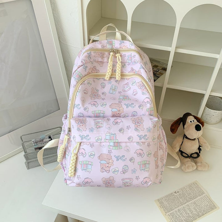 Cute Character Print Backpack