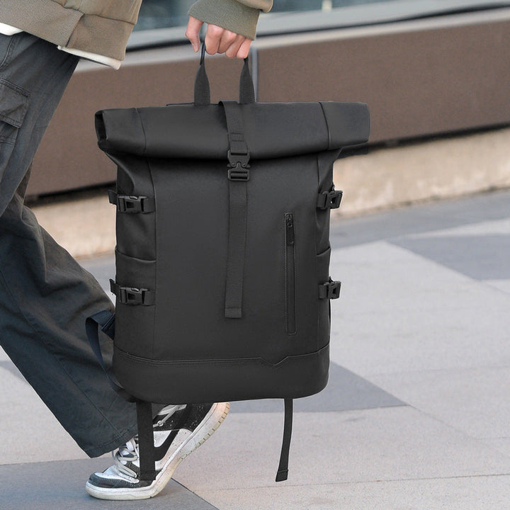 Stylish rolltop backpack with versatile organization compartments Kalsten
