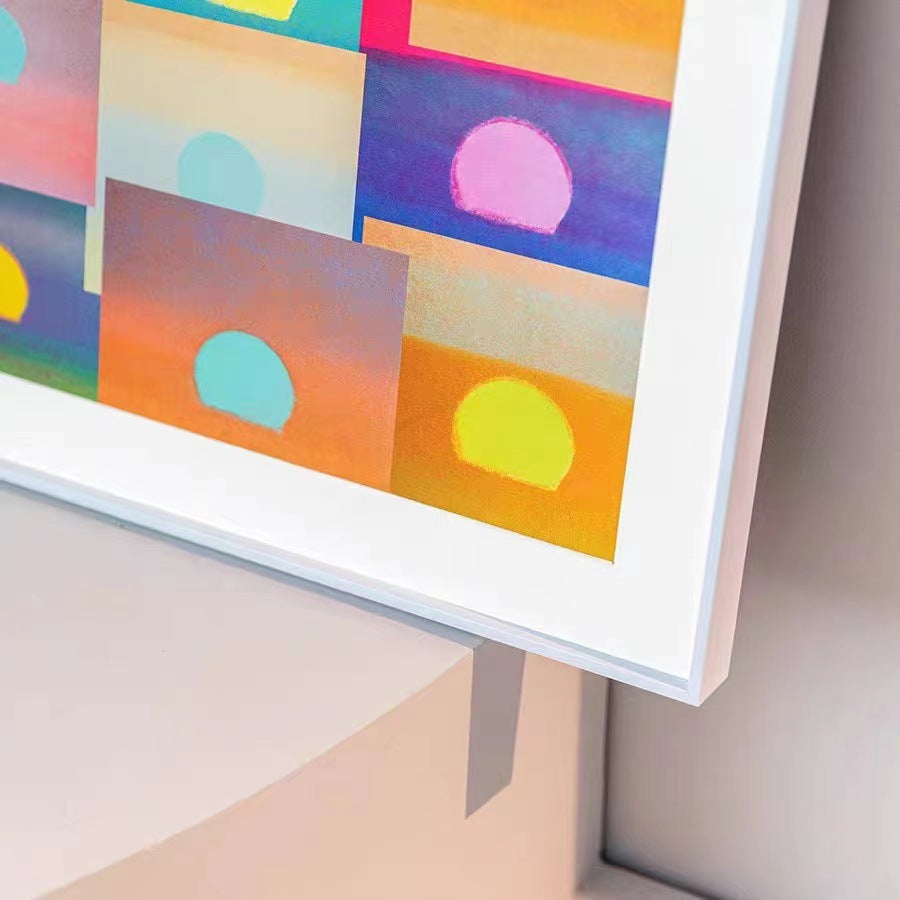 Geometric Abstract Framed Wall Decoration