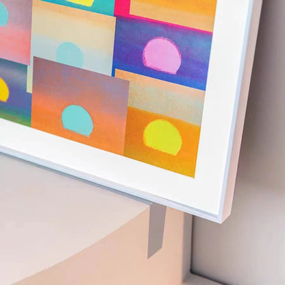 Geometric Abstract Framed Wall Decoration