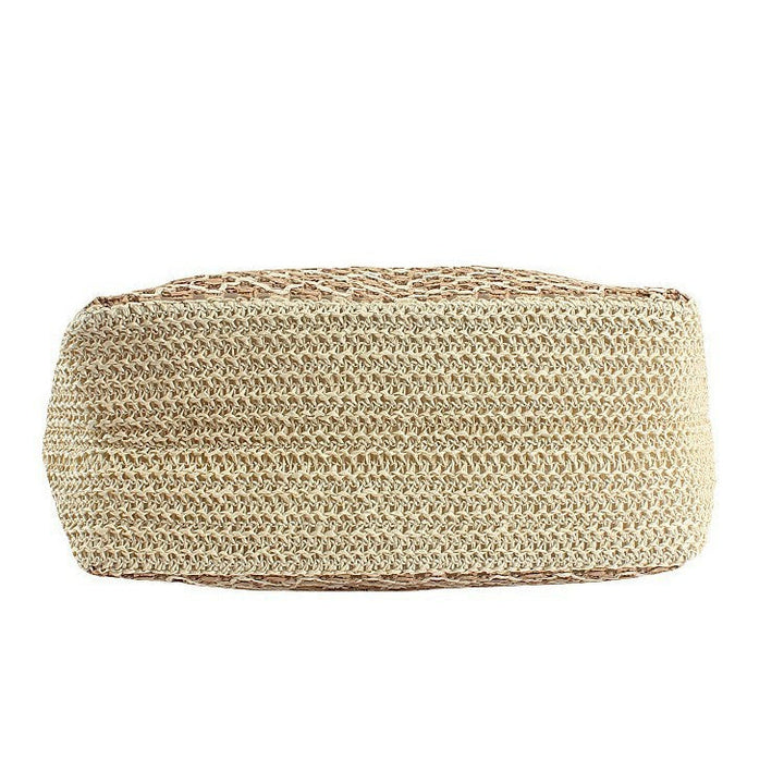 Handcrafted basket bag with leather handles Kalsten