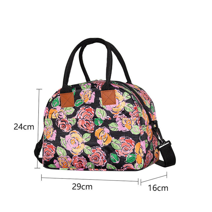Ladies cooler bag with stylish floral pattern Kalsten