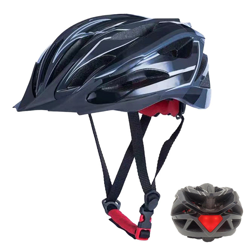 Bicycle helmet with LED rear light and optimal ventilation Kalsten