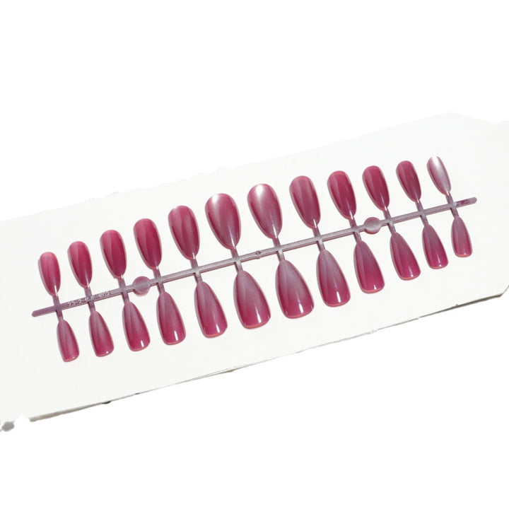 Glossy Almond-Shaped Press-On Nail Set Kalsten 1787225031