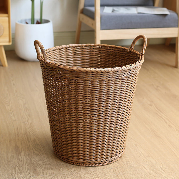 Spacious Woven Laundry Basket with Ergonomic Handles Kalsten