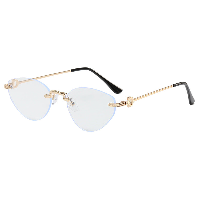 Women Futuristic Half-Frame Sunglasses Kalsten