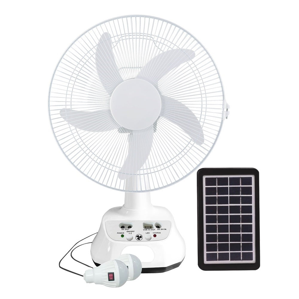 Unisex nan leiser USB table fan with multi-blade design, oscillating tilt function and timer Kalsten