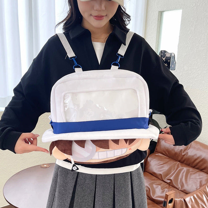 Plush Backpack with Unique Window Kalsten