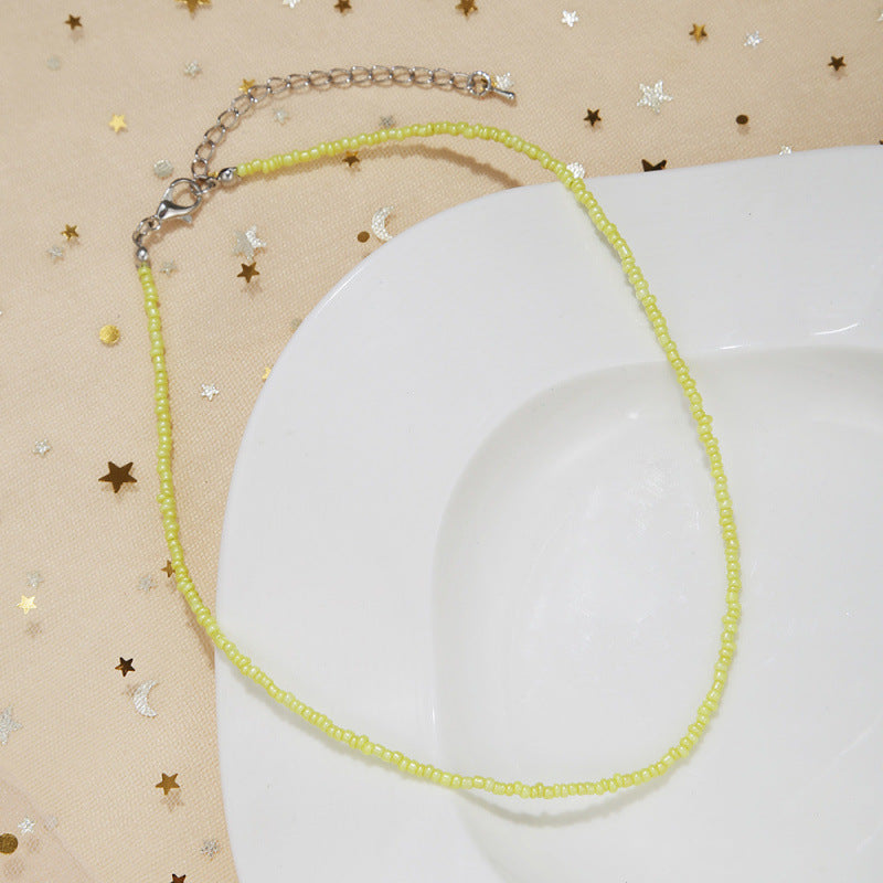 Handcrafted Beaded Choker Necklace Kalsten
