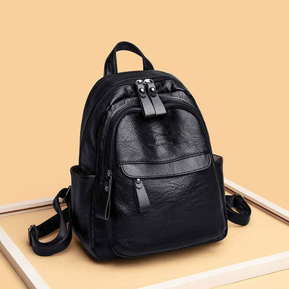 Structured Leather Backpack Acalora