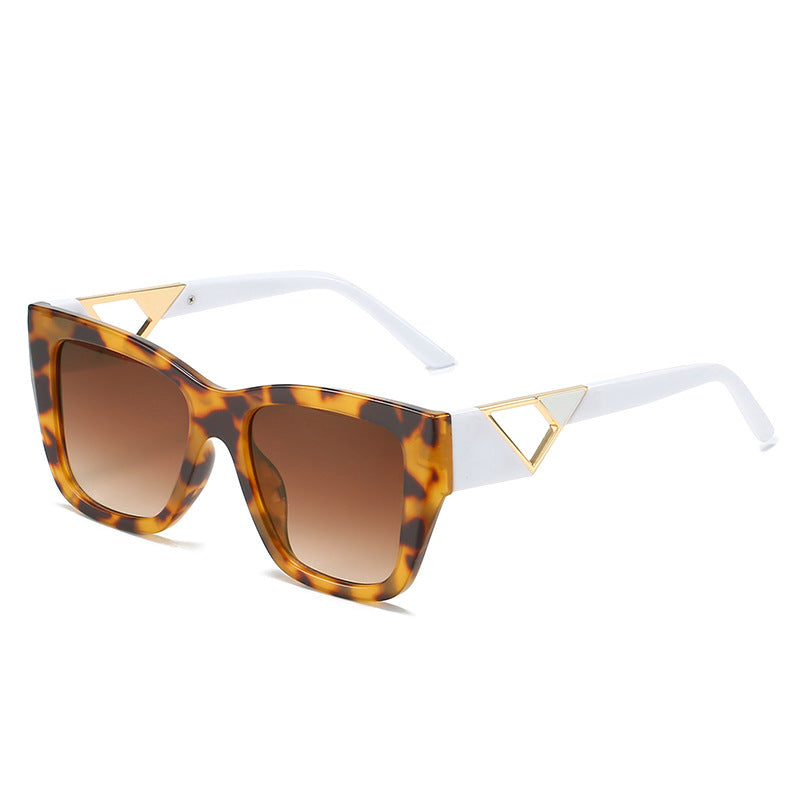Women's Oversized Sunglasses with Modern Geometric Design and Elegant Metal Accent Kalsten