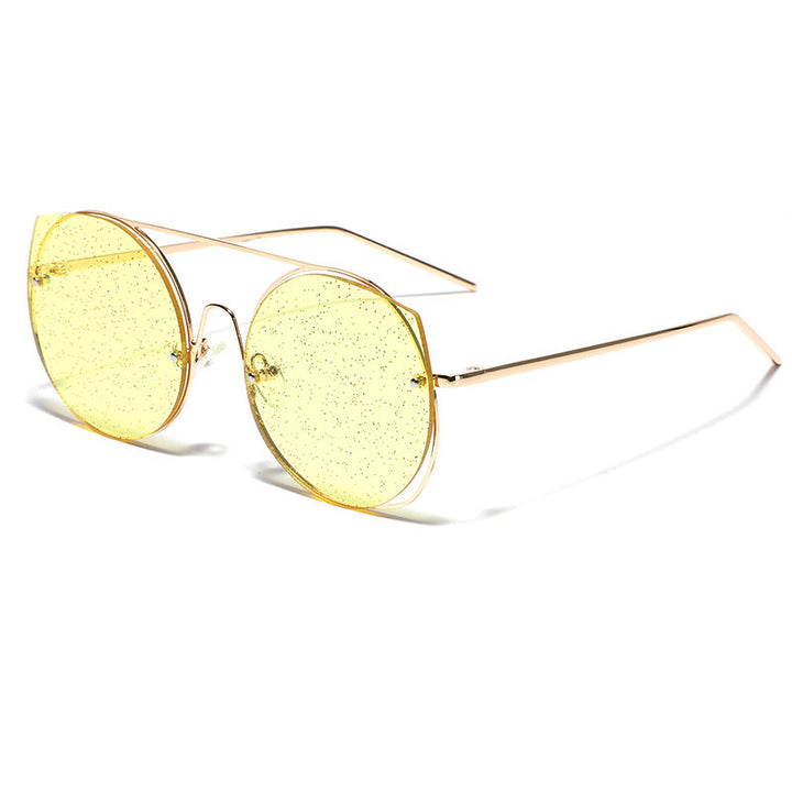 Women oversized sunglasses with glittering lenses Kalsten