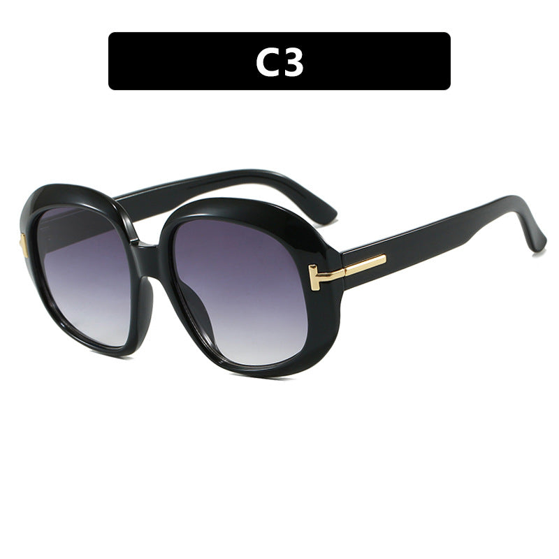 Women's oversized sunglasses with elegant frame structure and UV protection Kalsten