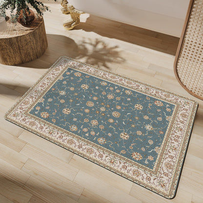 Elegant Vintage Floral Bath Mat Acalora