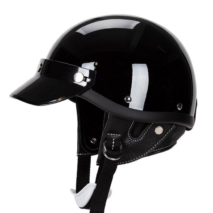 Classic Motorcycle Half-Helmet with Visor Kalsten