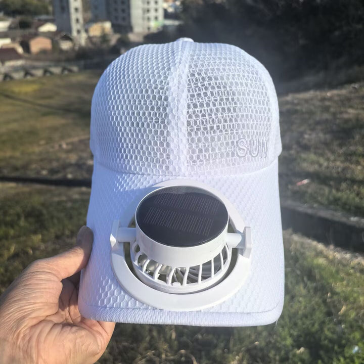 Ventilated baseball cap with detachable rechargeable fan Kalsten