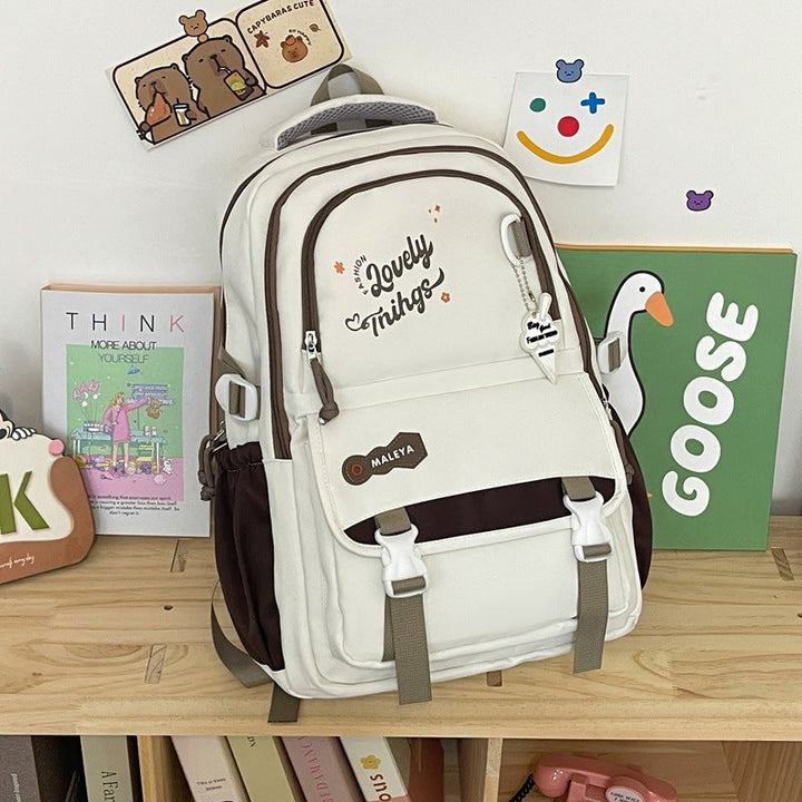 Cartoon-Inspired Functional School Backpack