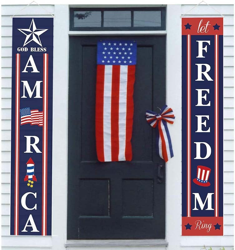 Unisex nan hanging patriotic door banner set Kalsten