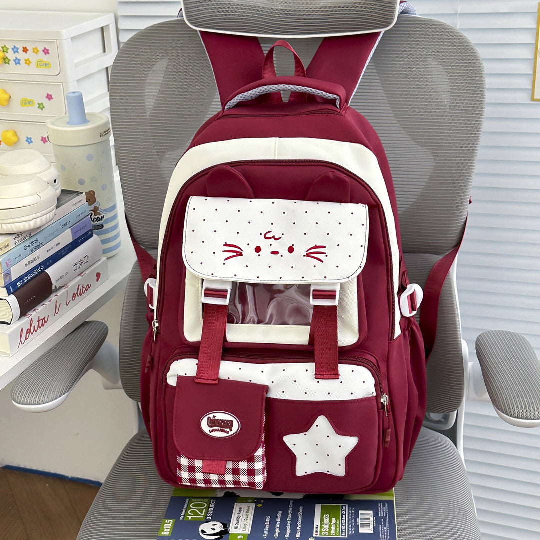 Cute Cat-Eared School Backpack